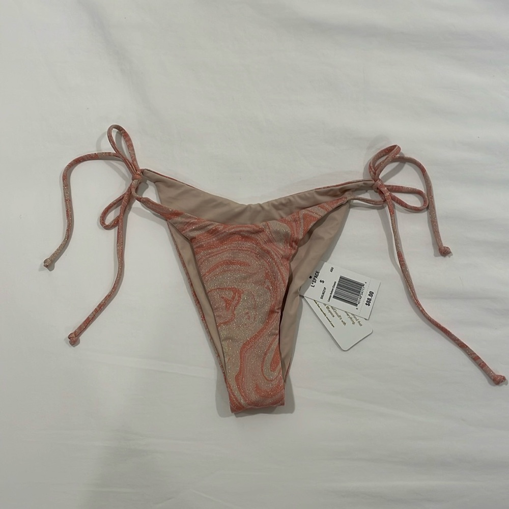 L*Space Pink Tie Dye Bikini Bottoms Size S